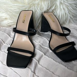 Black Strappy Heels